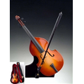 Upright Bass Miniature with Stand & Case 10"H